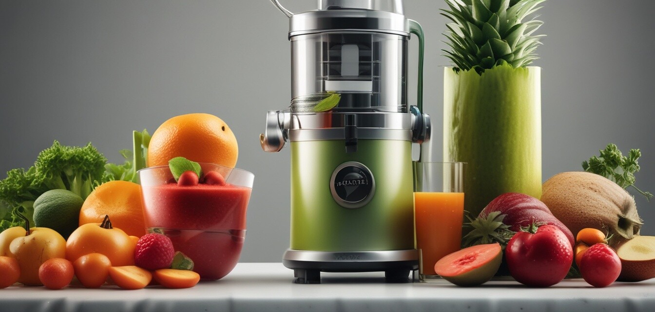 Close-up of a modern cold juicer